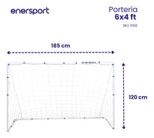 Portería de Fútbol Entrenamiento 185x120 cm -  Enersport Modelo 1068