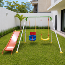 Columpio Doble para Niños y Resbaladilla - Enerplay