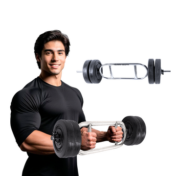 Barra Romana Tríceps Bíceps 88cm + 20kg en Discos – Energym