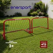 Porterias Futbol Niños Plegable 2 pzas 60x96 cm Enersport