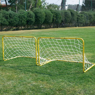 Par De Porterías De Futbol Metálicas 100cm X 60cm Enersport