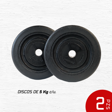 Energym - Par De Discos Texturizados 5 Kg C/u