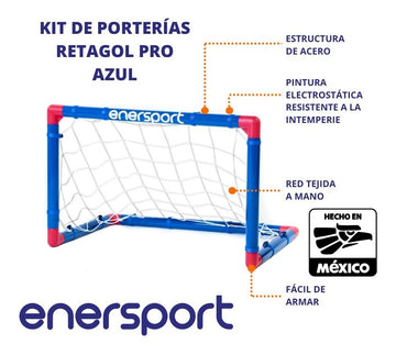 Kit De Porterías + Pelota Enersport Modelo Retagol Pro