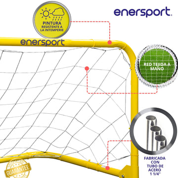 Portería de Fútbol Para Niños Plegable, 96x60 cm – Enersport Modelo 1180