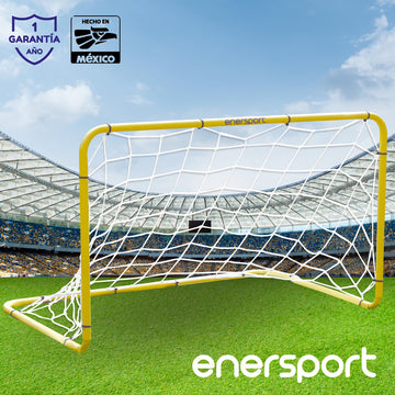 Par De Porterías De Futbol Metálicas 100cm X 60cm Enersport