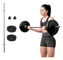 Barra Recta Con Discos 8 Kg/17 Lb, Barra Gym, Energym