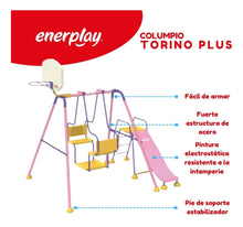 Columpio y Resbaladilla Torino Plus 160x210 cm – Enerplay Modelo 208