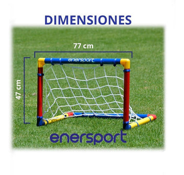 Kit De Porterías + Pelota Enersport Modelo Retagol Pro