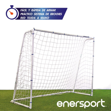 Portería De Fútbol Grande 244x177 cm Acero - Enersport