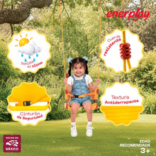 Asiento Columpio para Niños Respaldo, 3-6 años - Enerplay