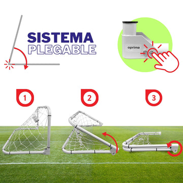 Portería de Fútbol Para Niños Plegable, 96x60 cm – Enersport Modelo 1180
