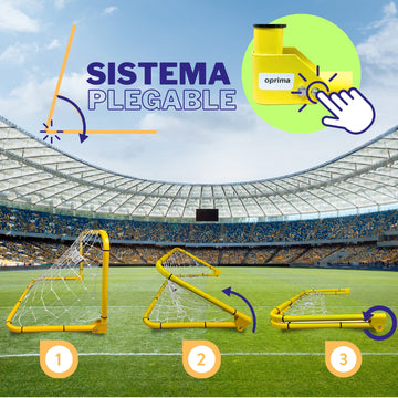 Portería de Fútbol Para Niños Plegable, 96x60 cm – Enersport Modelo 1180