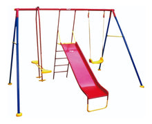 Columpio con Resbaladilla y Balancín Doble – Enerplay Modelo 5