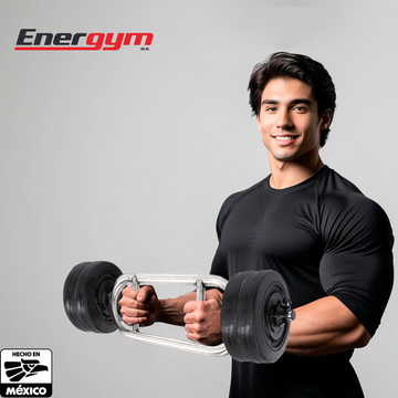 Barra Romana Tríceps Bíceps 88cm + 20kg en Discos – Energym