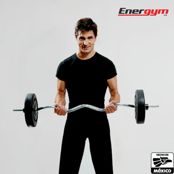 Barra Z Gym 88 cm con Discos (10 Kg) – Energym