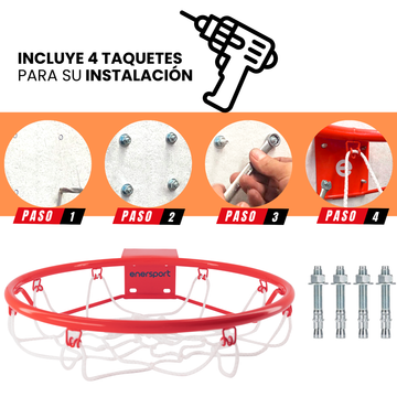 Canasta de Basquetbol para Pared, 42.5 cm – Enersport