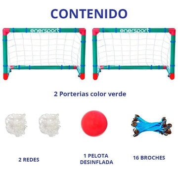 Kit De Porterías + Pelota Enersport Modelo Retagol Pro