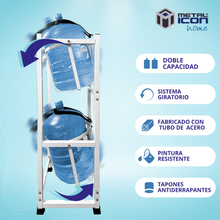 Porta Garrafón Doble 100x36 cm – Metalicon
