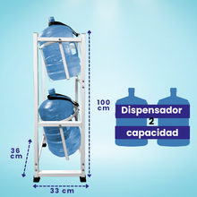Porta Garrafón Doble 100x36 cm – Metalicon