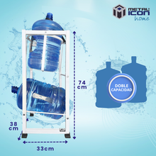 Porta Garrafón Doble 100x38 cm – Metalicon