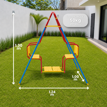 Columpio Doble para Niños Twin 130x124 cm – Enerplay
