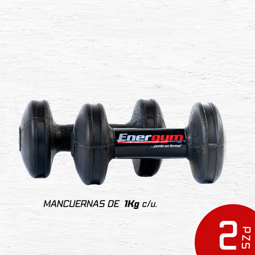 Energym - Par De Mancuernas Texturizadas De 1 Kg C/u