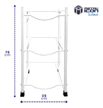 Porta Garrafón Rack 3 Garrafones 76x35 cm - Metalicon