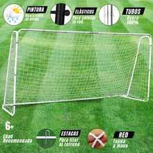 Portería de Fútbol Grande 12x6 Pies 366x182 cm - Enersport