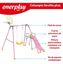Columpio y Resbaladilla Sevilla Plus 160x210 cm – Enerplay Modelo 206