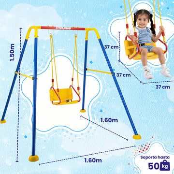 Columpio Para Niños, 160x150 cm – Enerplay Modelo 234