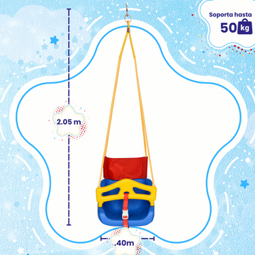 Columpio para Bebe, Asiento Seguro con Respaldo - Enerplay