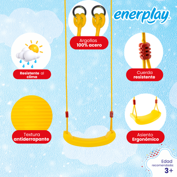 Asiento para Columpio 38 cm, 6-12 años - Enerplay