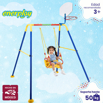 Columpio y Resbaladilla Plus 180x213 cm  - Enerplay