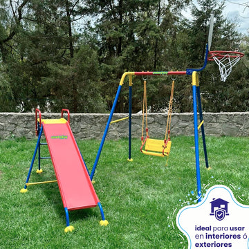 Columpio y Resbaladilla Plus 180x213 cm  - Enerplay