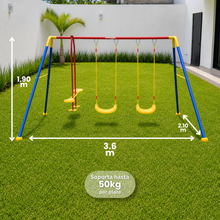 Columpio Doble y Balancín 360x190 cm – Enerplay
