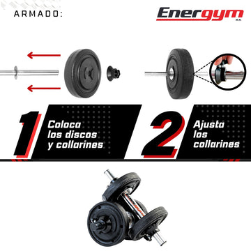 Par Mancuernas con Discos (13 kg) - Energym