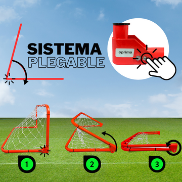 Par De Porterías De Fútbol Plegables Set 2 Pcs Infantiles