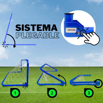 Set De Porterías De Fútbol Plegables 2 Pcs Infantiles