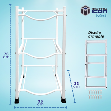 Rack Almacenador Porta Garrafones Metalico