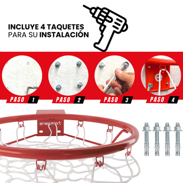 Aro Profesional De Basquetbol 46 cm - Enersport