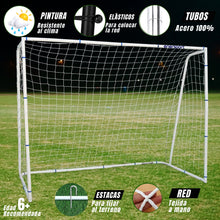Portería De Fútbol Grande 244x177 cm Acero - Enersport