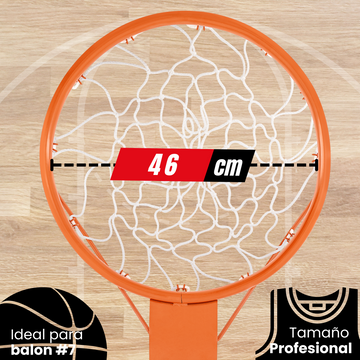 Canasta de Basquetbol Profesional, 46 cm – Enersport