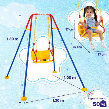 Columpio para Niños Cheyenne, 130x120 cm - Enerplay
