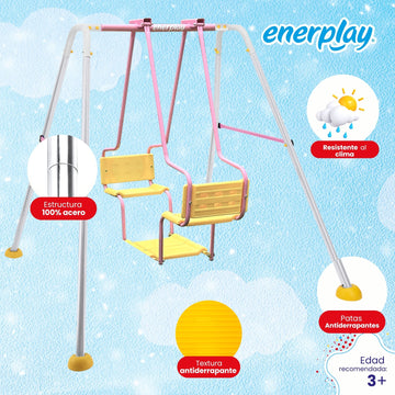 Columpio Doble Torino 150x160 cm - Enerplay