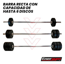 Mancuernas Y Barra Recta, Kit De Pesas 16 Kg - Energym