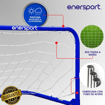 Portería de Fútbol Para Niños Plegable, 96x60 cm – Enersport Modelo 1180