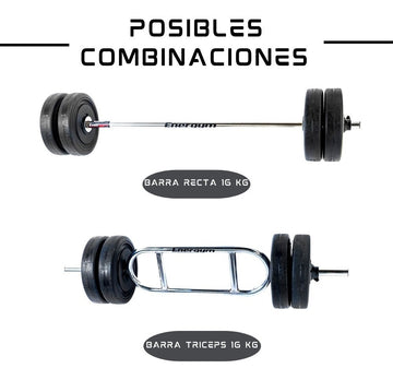 Kit De Pesas 2 Texturizado Energym Modelo 9032