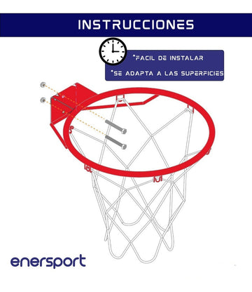 Aro De Basquetbol Semi Profesional 42.5 cm – Enersport Modelo 1090