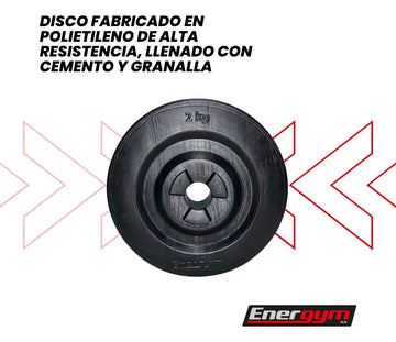 Mancuernas Y Barra Recta, Kit De Pesas 16 Kg - Energym