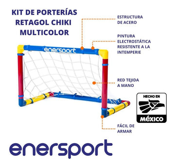 Kit De Porterías + Pelota Enersport Modelo Retagol Pro